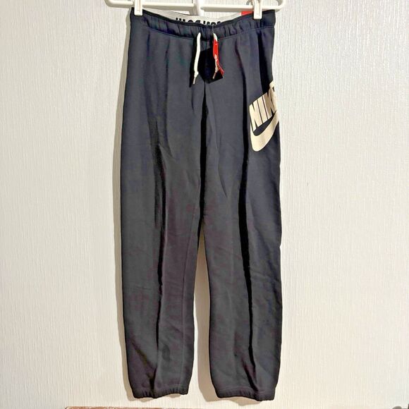 NEW Nike Rally Sweatpants Black Logo Waistband Sporty Cozy Pants Athlete Women S - Picture 1 of 15